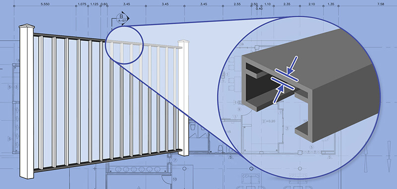 xxxREGION Aluminum fence Rails installation company