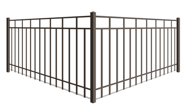 Alternating Picket Flat Top aluminum fence company in xxxREGION